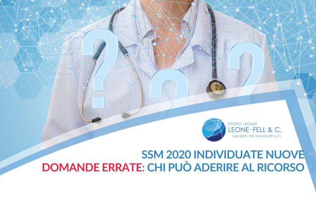 SSM 2020 individuate nuove domande errate: chi può aderire al ricorso